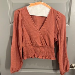 Madewell Coral Blouse